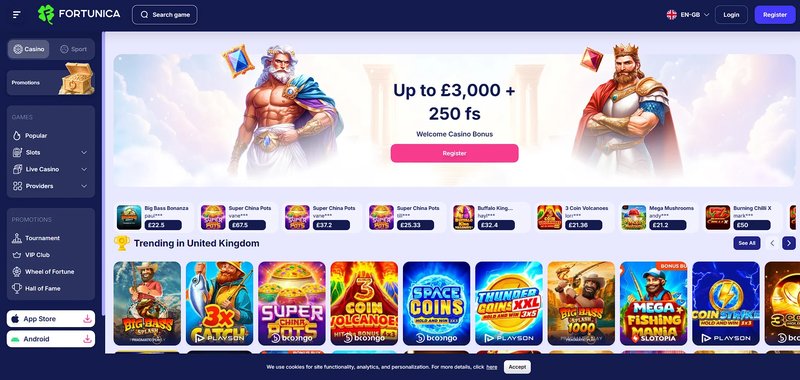Experience the Thrill of Fortunica Casino Online in the UK - overview